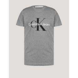 CAMISETA CALVIN KLEIN CORE MONOLOGO SLIM TEE GRIS