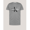 CAMISETA CALVIN KLEIN CORE MONOLOGO SLIM TEE GRIS
