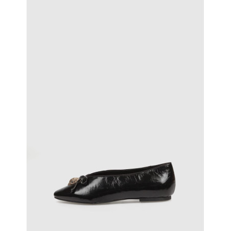 BAILARINA KURT GEIGER SLOANE EAGLE BALLERINA NEGRO