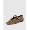 MERCEDITA KURT GEIGER  MAYFAIR BALLET FLAT MARRÓN