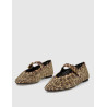 MERCEDITA KURT GEIGER  MAYFAIR BALLET FLAT MARRÓN