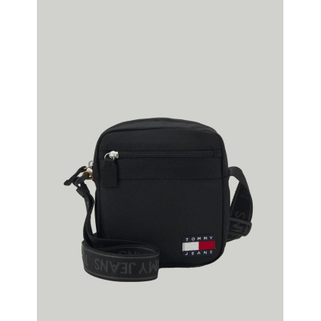 BANDOLERA TOMMY HILFIGER TJM ESSENTIAL DAILY REPORTER NEGRO