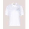 CAMISETA KARL LAGERFELD RHINESTONE LOGO FASHION TEE BLANCO