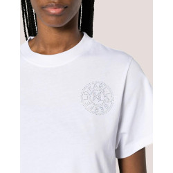 CAMISETA KARL LAGERFELD RHINESTONE LOGO FASHION TEE BLANCO