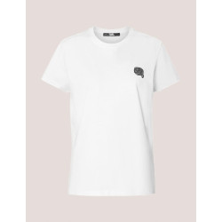 CAMISETA KARL LAGERFELD IKONIK 2.0 GLITTER T-SHIRT BLANCO