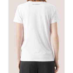 CAMISETA KARL LAGERFELD IKONIK 2.0 GLITTER T-SHIRT BLANCO