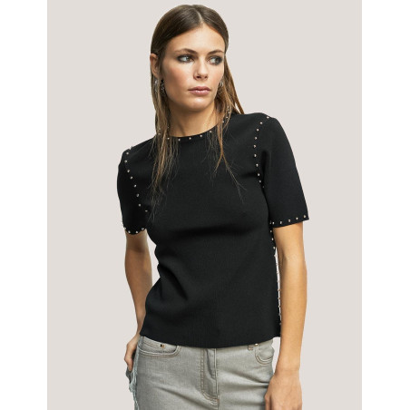 CAMISETA LOLA CASADEMUNT LF2415025 NEGRO