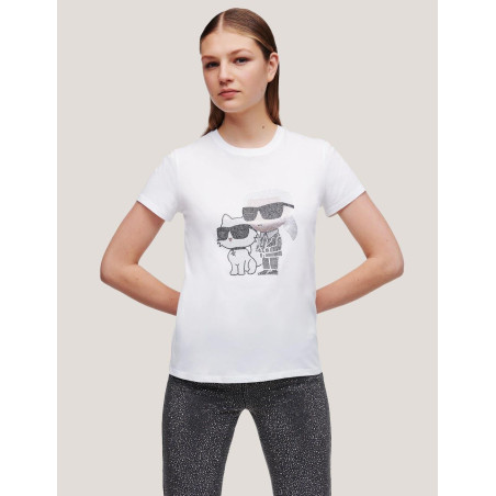 CAMISETA KARL LAGERFED IKONIK 2.0 RS  T-SHIRT BLANCO