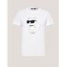 CAMISETA KARL LAGERFED IKONIK 2.0 CHOUPETTE  T-SHIRT BLANCO
