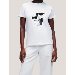 CAMISETA KARL LAGERFED IKONIK 2.0  T-SHIRT BLANCO