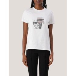 CAMISETA KARL LAGERFED IKON RS DUO T-SHIRT BLANCO
