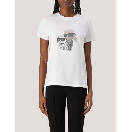 CAMISETA KARL LAGERFED IKON RS DUO T-SHIRT BLANCO