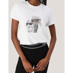 CAMISETA KARL LAGERFED IKON RS DUO T-SHIRT BLANCO