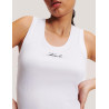 CAMISETA KARL LAGERFED LOGO RIB TANK TOP BLANCO