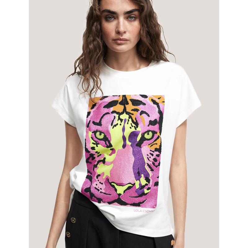 CAMISETA LOLA CASADEMUNT LF2415012 BLANCO