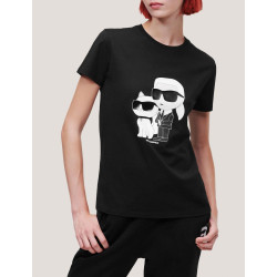 CAMISETA KARL LAGERFED IKONIK 2.0 T-SHIRT NEGRO