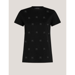 CAMISETA KARL LAGERFED KL RHINESTONE T-SHIRT NEGRO