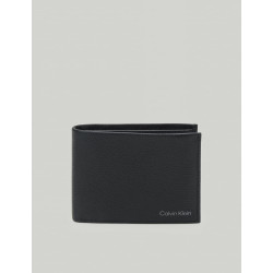 CARTERA CALVIN KLEIN WARMTH TRIFOLD 10CC W/COIN L NEGRO