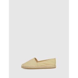 ALPARGATA TOMMY HILFIGER EMBROIDERED FLAT ESPADRILLE BEIG