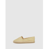 ALPARGATA TOMMY HILFIGER EMBROIDERED FLAT ESPADRILLE BEIG