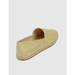 ALPARGATA TOMMY HILFIGER EMBROIDERED FLAT ESPADRILLE BEIG