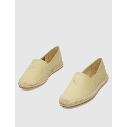 ALPARGATA TOMMY HILFIGER EMBROIDERED FLAT ESPADRILLE BEIG