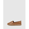 ALPARGATA TOMMY HILFIGER TH LEATHER FLAT ESPADRILLE CUERO
