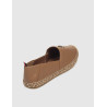 ALPARGATA TOMMY HILFIGER TH LEATHER FLAT ESPADRILLE CUERO