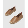 ALPARGATA TOMMY HILFIGER TH LEATHER FLAT ESPADRILLE CUERO