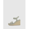 ALPARGATA CALVIN KLEIN WEDGE SANDAL 70 HE GRIS
