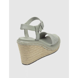 ALPARGATA CALVIN KLEIN WEDGE SANDAL 70 HE GRIS