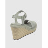 ALPARGATA CALVIN KLEIN WEDGE SANDAL 70 HE GRIS