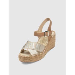 ALPARGATA REPLAY SUSAN CROSS PLATINO
