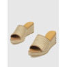 ZUECO TOMMY HILFIGER TH ROPE WEDGE SANDAL NATURAL