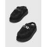 ZUECO MOU BOUNCE CLOG METAL LOGO NEGRO