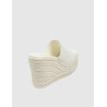 ZUECO CALVIN KLEIN SLIDE WEDGE ROPE SANDAL ML BTW BLANCO