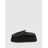 ZUECO MOU CLOG ESKIMO PLATFORM RHINEST NEGRO