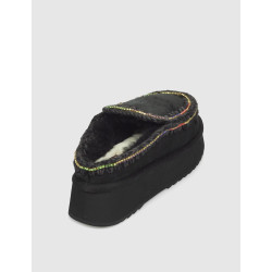 ZUECO MOU CLOG ESKIMO PLATFORM RHINEST NEGRO