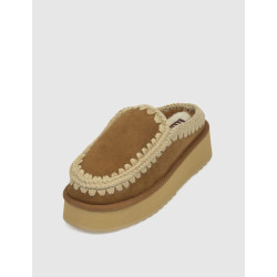 ZUECO MOU CLOG ESKIMO PLATFORM CUERO