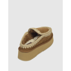 ZUECO MOU CLOG ESKIMO PLATFORM CUERO