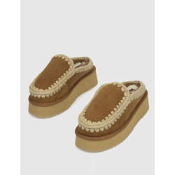 ZUECO MOU CLOG ESKIMO PLATFORM CUERO