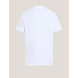 CAMISETA CALVIN KLEIN SS HERO MONOGRAM TEE 30S EU OPT BLANCO