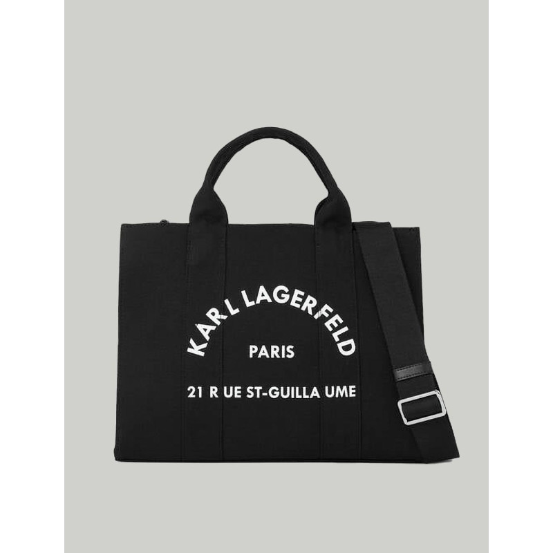 BOLSO KARL LAGERFED RSG SQUARE MEDIUM TOTE NEGRO