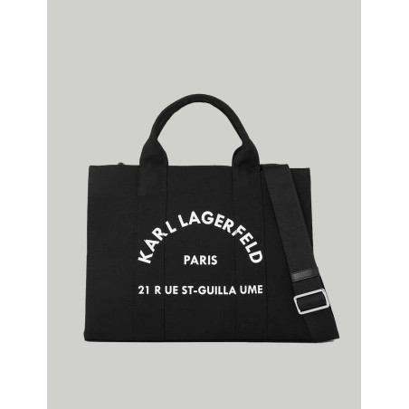 BOLSO KARL LAGERFED RSG SQUARE MEDIUM TOTE NEGRO