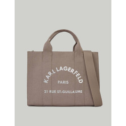 BOLSO KARL LAGERFED RSG SQUARE MEDIUM TOTE GRIS