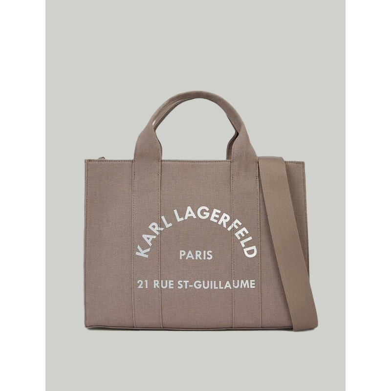 BOLSO KARL LAGERFED RSG SQUARE MEDIUM TOTE GRIS