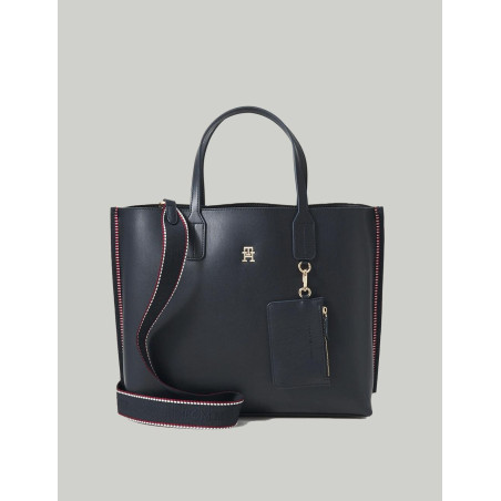 BOLSO TOMMY HILFIGER TH DISTINCT SATCHEL CORP MARINO