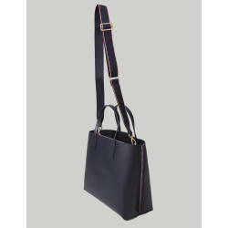 BOLSO TOMMY HILFIGER TH DISTINCT SATCHEL CORP MARINO