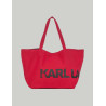 BOLSO KARL LAGERFED K/ESSENTIAL BIG LOGO ROJO