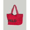 BOLSO KARL LAGERFED K/ESSENTIAL BIG LOGO ROJO